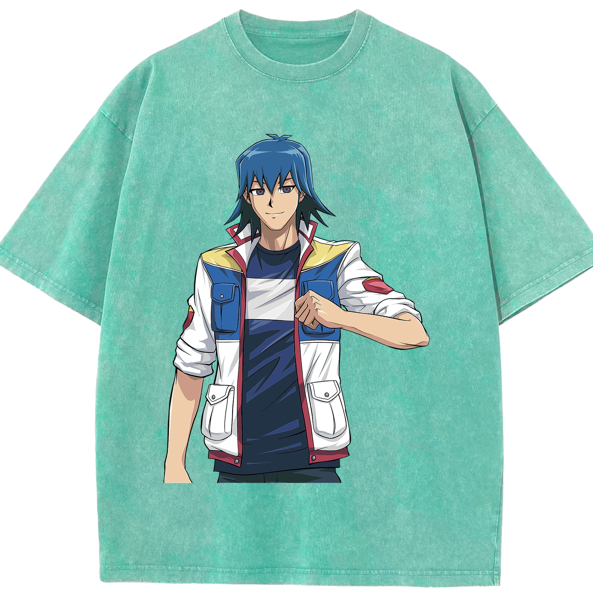 （画像用） 遊☆戯☆王 Yu-Gi-Oh! 綿100% ヴィンテージ風 半袖Tシャツ（フロントプリント）
